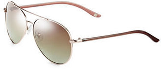 Nine West Metal Aviator w/ Plastic Temple-ROSE GOLD-One Size