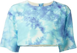 Fausto Puglisi cropped tie-dye top