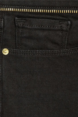 Frame Denim Le Garcon zip-detailed slim boyfriend jeans