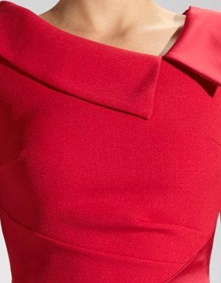 Lipsy Hybrid Luxe Crepe Atherton Folded Detail Neckline Dress