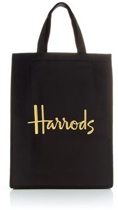 Harrods Medium Microfibre Shopper Bag