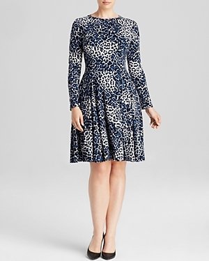 Melissa Masse Plus Leopard Print Dress