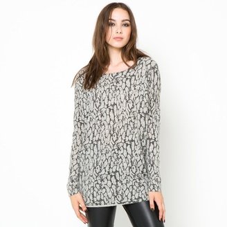 La Redoute SUNCOO PA Wool Long-Sleeved Loose Fit Sweater