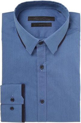 Kenneth Cole Men's Milton collar and cuff grossgrain trim shirt