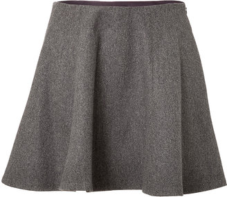 Theory Wool Blend Merlock Skirt in Structured