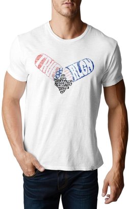 True Religion Peace Pill Reverse Print Mens T-Shirt