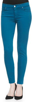 7 For All Mankind Slim Illusion PDF Brights Skinny Jeans, Nautical Teal