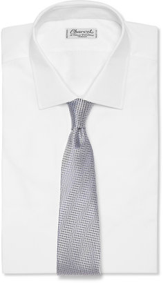 Charvet Herringbone Silk Tie