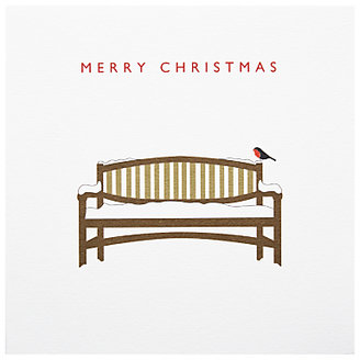 LoveDay Designs Merry Christmas Bench Christmas Card