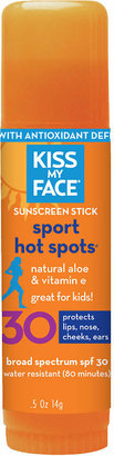 Kiss My Face Hot Spots Lips, Nose, Cheeks & Ears Natural Sunscreen, SPF 30