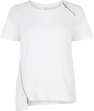 Karen Millen Short Sleeve Zip T-shirt