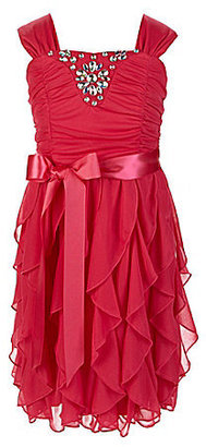 My Michelle 7-16 Cascading-Skirt Dress