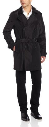 Kenneth Cole New York Men's Double Breasted Belted Trench Coat