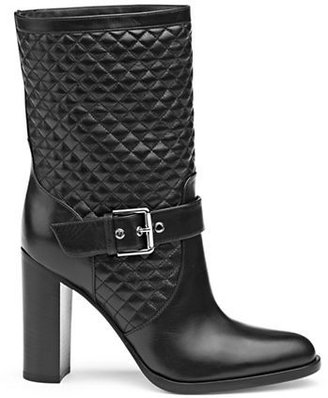 Gianvito Rossi Quilted Mid Calf Buckle Boots