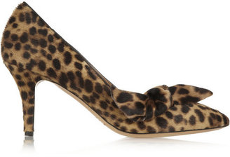 Isabel Marant Pealman leopard-print calf hair pumps