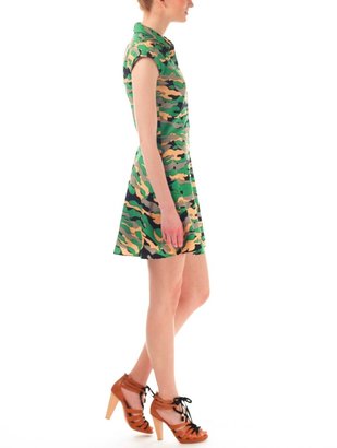 Carven Camouflage Twill Dress