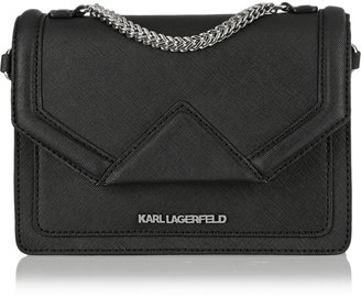 Karl Lagerfeld Paris K/Rock mini textured-leather shoulder bag