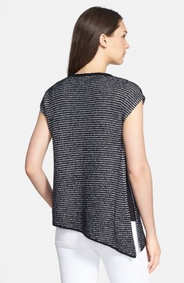 Eileen Fisher Stripe Organic Cotton Asymmetric Top