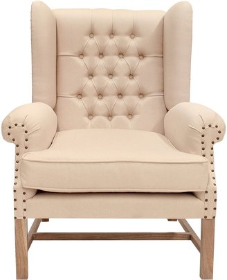 Hudson Furniture French Provincial Classic Provence Oak Wingback Chair