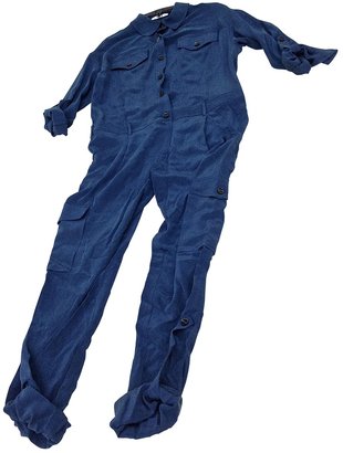 Milly Blue Silk Jumpsuits