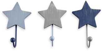 Wendy Bellissimo Star Wall Hooks in Blue and Grey (Set of 3)