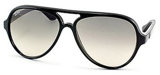 Ray-Ban RB 4125 601/32 Black Aviator Plastic Sunglasses