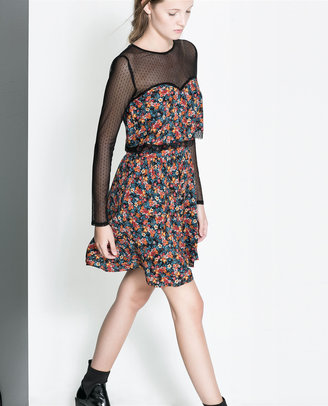 Zara 29489 Combination Floral Dress
