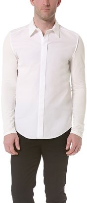 3.1 Phillip Lim Long Sleeve Dolman Button Up Shirt