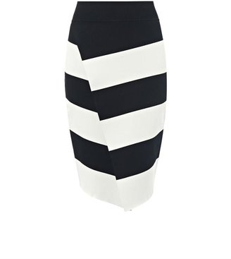 A.L.C. Campbell striped-knit skirt