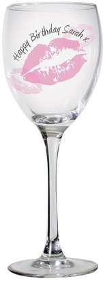 Personalised Lipstick Wine Glass