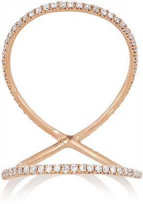 Anita Ko Double Eternity 18-karat rose gold diamond ring