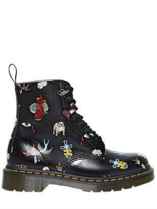 Dr. Martens 30mm Tattoo Printed Leather Boots