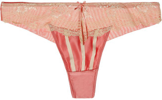 Elle Macpherson Intimates Tea Garden stretch-mesh and lace thong