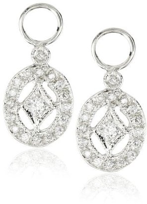 KC Designs Charmed Life" Diamond 14k White Gold Oval Shape Ear Charm