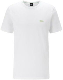 HUGO BOSS Regular Fit T Shirt With Contrast Detail - White