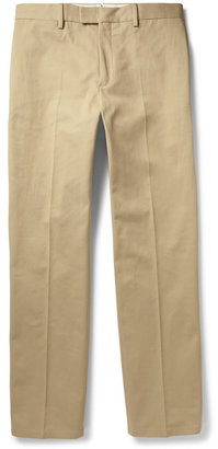 Dunhill Croft Straight-Leg Cotton-Twill Trousers
