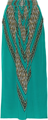 Vix Swimwear 2217 Vix Xingu Liza silk crepe de chine maxi skirt