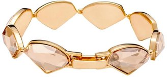 Aurora Swarovski Elements 18 Carat Gold Plated Light Peach Crystal Bracelet
