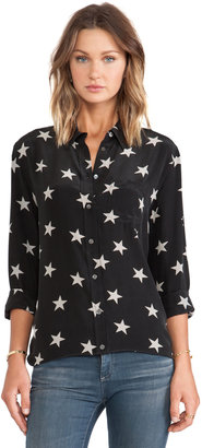 Equipment Reese Star Sketch Printed Blouse