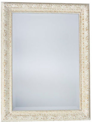 Ethan Allen Ornate White Mirror