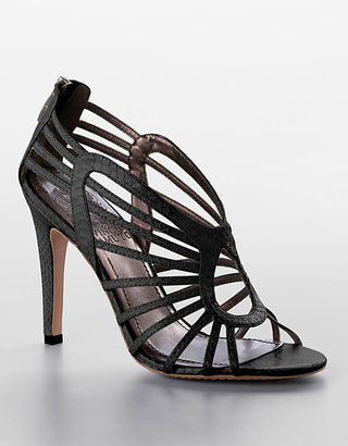 Vince Camuto Solana Strappy Snake-Embossed Stiletto Sandals