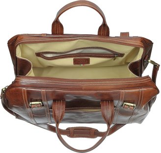 Chiarugi Large Brown Italian Leather Holdall Bag Travel Bag