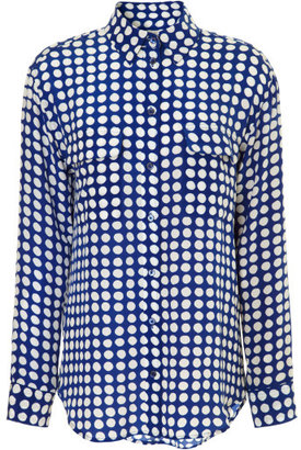 Equipment Archive Crowded Dot Printed Signature Shirt