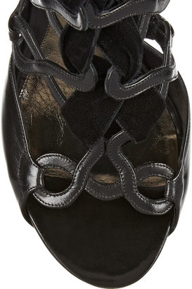 Alexander McQueen Cutout leather sandals