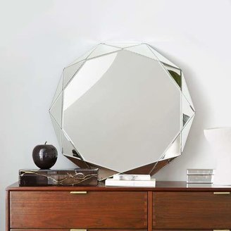 west elm Faceted Mirror - Large