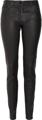 Dolce & Gabbana Stretch-leather skinny pants