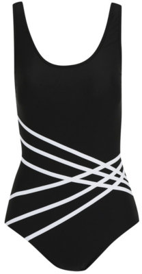 George Bodysculpt Crisscross Swimsuit - Black