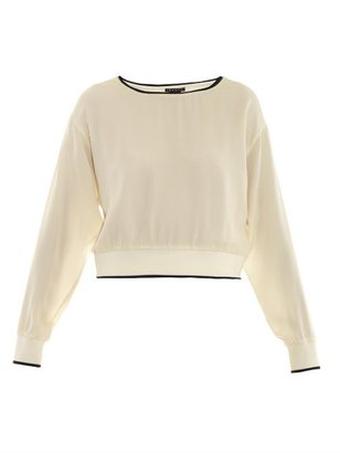 Theory Delpy silk-georgette top