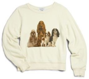 Wildfox Couture Kids Girl's Beggers Dog Sweatshirt
