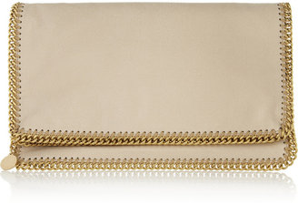 Stella McCartney The Falabella faux brushed-leather clutch